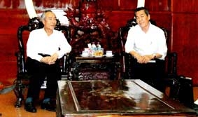 Đồng chí Huỳnh Đảm, Chủ tịch Ủy ban Trung ương
Mặt trận Tổ quốc Việt Nam thăm và làm việc tại Cần Thơ