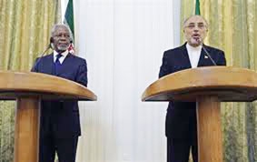 Kofi Annan nhắm tới 
vai trò của Iran