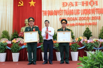 Long trọng tổ chức Đại hội Thi đua Quyết thắng lực lượng
vũ trang thành phố Cần Thơ (giai đoạn 2009-2012)