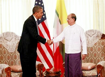 Tổng thống Obama dang 
“cánh tay bè bạn” với Myanmar