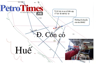 Tàu cá Trung Quốc gây đứt cáp 
tàu Bình Minh 02