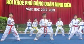 Hơn 1.500 VĐV tham gia Hội khỏe 
Phù Đổng quận Ninh Kiều năm 2013