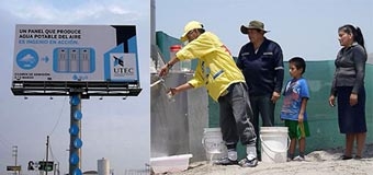 Biển quảng cáo trưng thu nước sạch