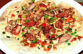 Thơm giòn bánh tráng nướng Đà Lạt