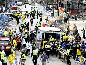 Nước Mỹ “rung chuyển” vì vụ đánh bom kép tại Boston