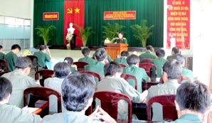 Xây dựng đội ngũ cán bộ quân sự cơ sở trong tình hình mới