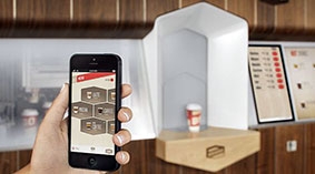 Máy pha cà phê theo đơn 

đặt hàng từ điện thoại