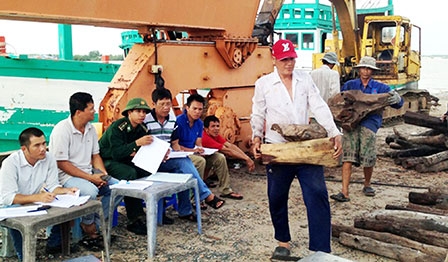 Tiếp tục giữ 3 tàu chở gỗ trắc