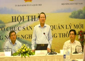 PHẢI THỰC HIỆN MÔ HÌNH LIÊN KẾT “4 NHÀ” TRONG PHÁT TRIỂN
NÔNG NGHIỆP, NÔNG DÂN, NÔNG THÔN