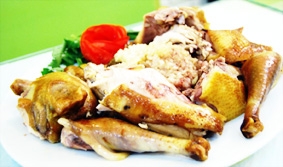 Gà đồi - xôi nếp nương