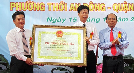 Thới An Đông đạt danh hiệu “Phường văn hóa”