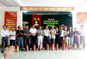 RA MẮT MÔ HÌNH 12/1 VỀ PCCC Ở PHƯỜNG AN CƯ