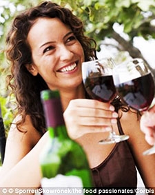 Uống rượu vang đỏ 

tốt cho đôi mắt