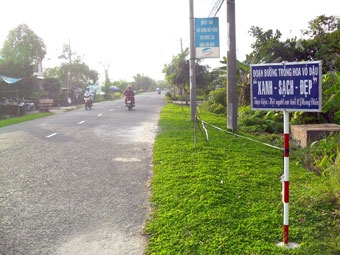 Nên nhân rộng mô hình 
tuyến đường Xanh- sạch- đẹp