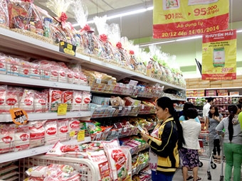 Đa sắc giỏ quà Tết