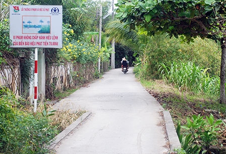 Giao thông nông thôn ở phường Ba Láng nối liền các khu vực