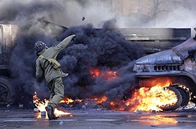 Trung tâm Kiev như một chiến trường