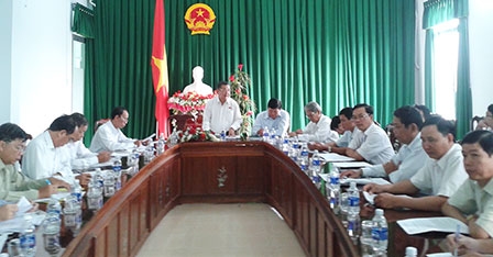 Đoàn đại biểu Quốc hội TP Cần Thơ làm việc tại huyện Vĩnh Thạnh