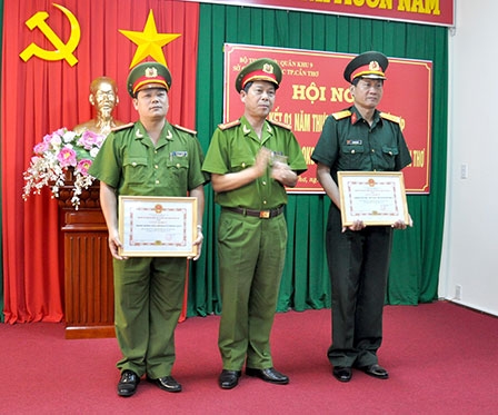 Thực hiện quy chế phối hợp giữa Bộ tham mưu
Quân khu 9 với Sở Cảnh sát PCCC thành phố