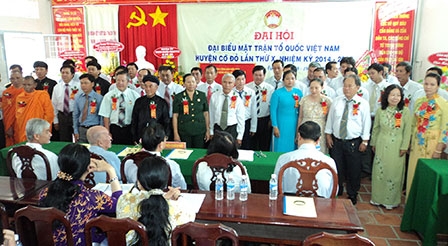 Đại hội Đại biểu Mặt trận Tổ quốc Việt Nam
huyện Cờ Đỏ nhiệm kỳ 2014-2019