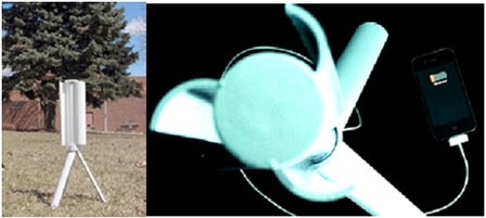 Sạc pin điện thoại bằng tuabin gió