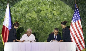 Mỹ - Philippines ký thỏa thuận quốc phòng 10 năm