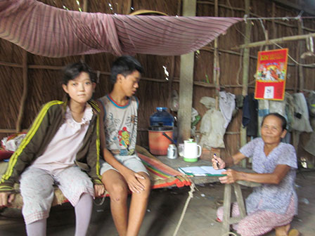 Trao tiền từ thiện