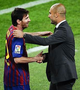 Pep Guardiola nhớ  Lionel Messi