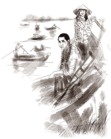 Chuyện tình 
trên chợ nổi