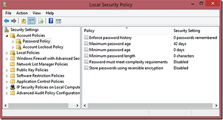 Những điều ít biết về chính sách mật khẩu 
an toàn trong Windows 7 và 8