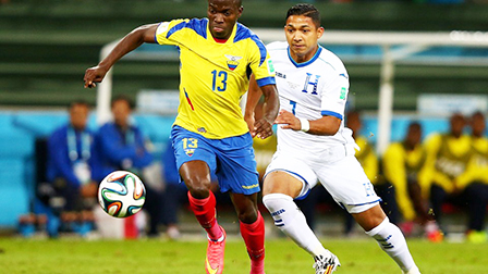 <img hspace=5 src="/img_post/3751/logowc.jpg" align=left border=0>Honduras Ecuador 1-2<br>
Ecuador chiến thắng nhờ người hùng
E. Valencia<br>