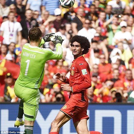 <img hspace=5 src="/img_post/3751/logowc.jpg" align=left border=0>Bỉ - Nga: 1-0<br>
“Quỷ đỏ” bùng nổ phút cuối<br>