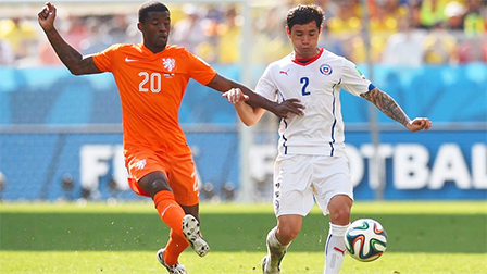 <img hspace=5 src="/img_post/3751/logowc.jpg" align=left border=0>Hà Lan Chile: 2-0<br>
Dấu ấn Van Gaal<br>