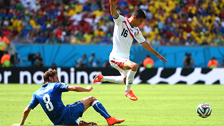 <img hspace=5 src="/img_post/3751/logowc.jpg" align=left border=0>23g, ngày 24-6, sân Estadio das Dunas, Ý-Uruguay<br>
Quyết chiến<br>