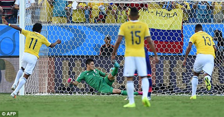 <img hspace=5 src="/img_post/3751/logowc.jpg" align=left border=0>Nhật Bản - Colombia: 1-4<br>
“Samurai” không thể tạo bất ngờ<br>