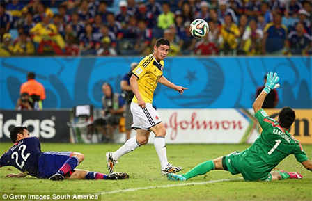 <img hspace=5 src="/img_post/3751/logowc.jpg" align=left border=0>Nhật Bản - Colombia: 1-4<br>
“Samurai” không thể tạo bất ngờ<br>