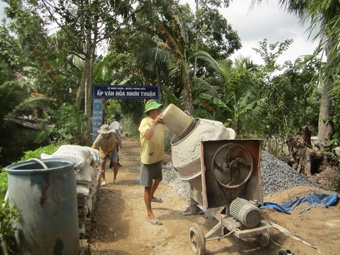 Nhơn Nghĩa trên bước đường
xây dựng nông thôn mới