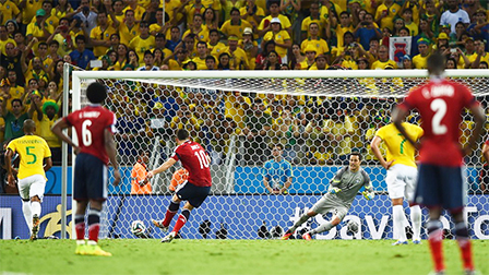 <img hspace=5 src="/img_post/3751/logowc.jpg" align=left border=0>Brazil- Colombia: 2-1<br>
Vũ công Samba chặn đứng “hiện tượng” Colombia<br>