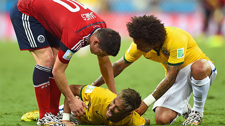 <img hspace=5 src="/img_post/3751/logowc.jpg" align=left border=0>Brazil- Colombia: 2-1<br>
Vũ công Samba chặn đứng “hiện tượng” Colombia<br>