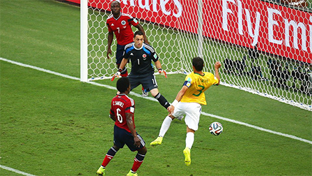 <img hspace=5 src="/img_post/3751/logowc.jpg" align=left border=0>Brazil- Colombia: 2-1<br>
Vũ công Samba chặn đứng “hiện tượng” Colombia<br>