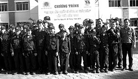 Khai giảng chương trình “Em học làm chiến sĩ 
Công an nhân dân”