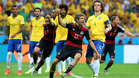 <img hspace=5 src="/img_post/3751/logowc.jpg" align=left border=0>Bán kết 1, Brazil Đức: 1-7<br>
“Vũ điệu Samba” vỡ trận<br>