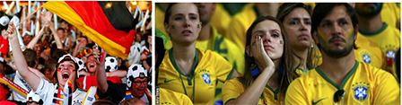 <img hspace=5 src="/img_post/3751/logowc.jpg" align=left border=0>Bán kết 1, Brazil Đức: 1-7<br>
“Vũ điệu Samba” vỡ trận<br>