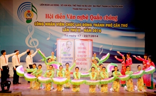 Bế mạc Hội diễn Văn nghệ quần chúng Công nhân viên chức lao động TP Cần Thơ lần thứ X