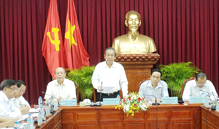 Đoàn kiểm tra của Ban Bí thư Trung ương Đảng làm việc với Ban Thường vụ Thành ủy Cần Thơ