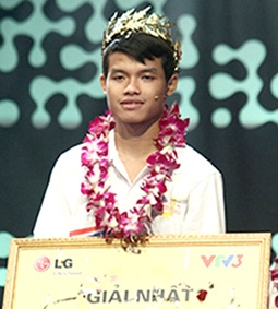 Thí sinh Tiền Giang Nguyễn Trọng Nhân giành vòng nguyệt quế lần thứ 14
