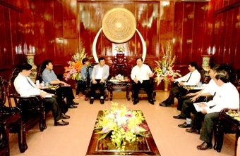 LÃNH ĐẠO THÀNH PHỐ TIẾP TRƯỞNG ĐẠI DIỆN CƠ QUAN
MÔI TRƯỜNG HÀN QUỐC TẠI VIỆT NAM