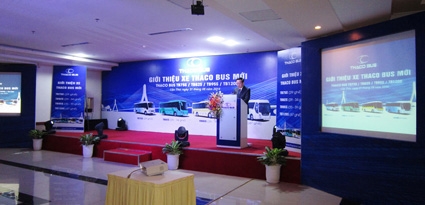 THACO giới thiệu xe Thaco Bus mới 2014 tại khu vực miền Tây Nam Bộ