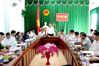 Tháo gỡ khó khăn, vướng mắc
một số công trình xây dựng cơ bản trên địa bàn huyện Vĩnh Thạnh