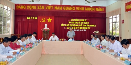 Tập trung lãnh đạo 
khắc phục nhiều khuyết điểm